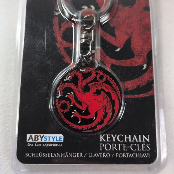 NEW AbyStyle Game of Thrones Targaryen YOU WIN YOU DIE Keychain Keyring - Picture 2 of 10